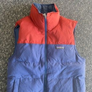 Patagonia Bivy Down Reversible Vest - Women’s XS Red and Blue